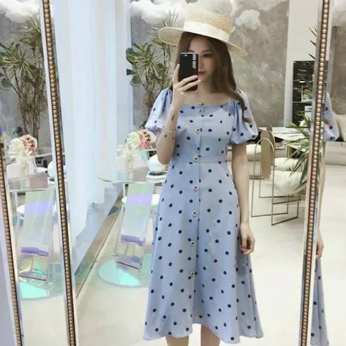 ZL817 Charming Dress Blue