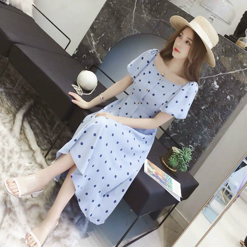 ZL817 Charming Dress Blue
