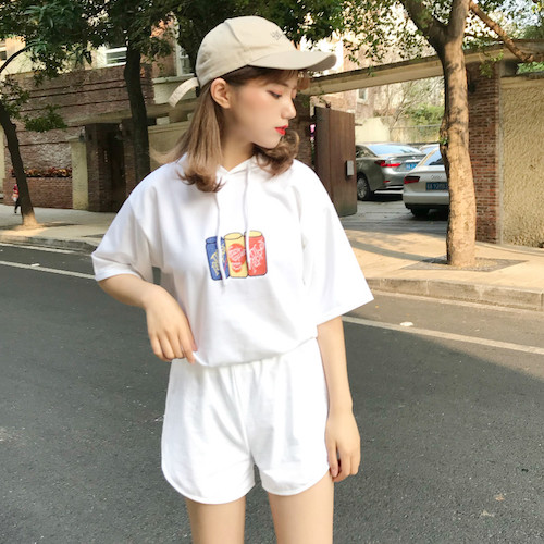 ZL824 Sport Top & Pant Set White