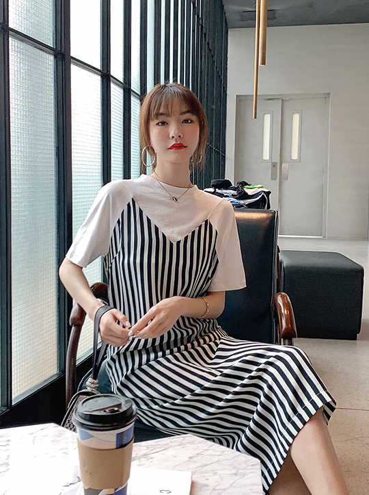 ZL826 Stylish Dress Stripe