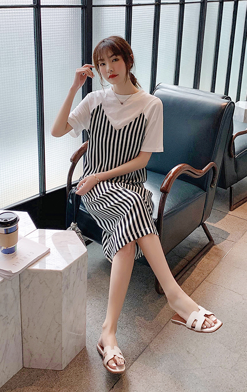 ZL826 Stylish Dress Stripe