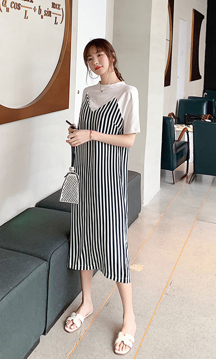 ZL826 Stylish Dress Stripe