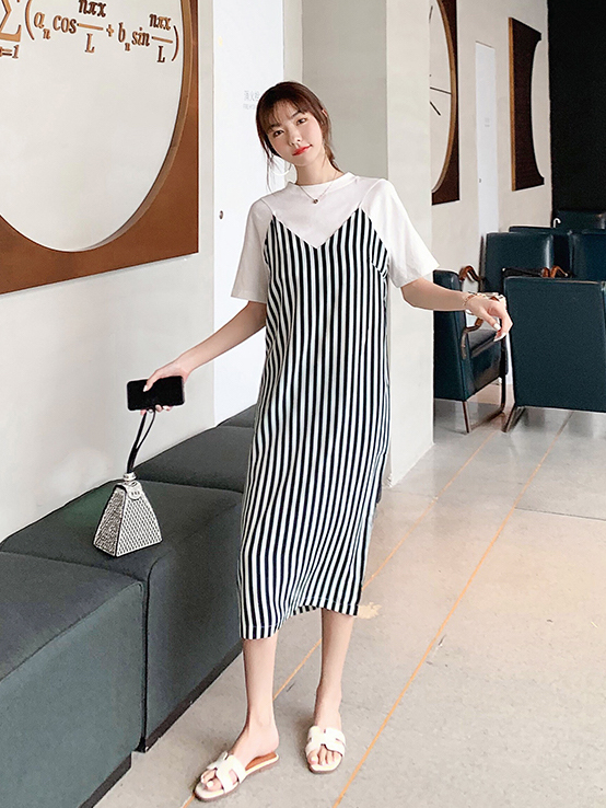 ZL826 Stylish Dress Stripe