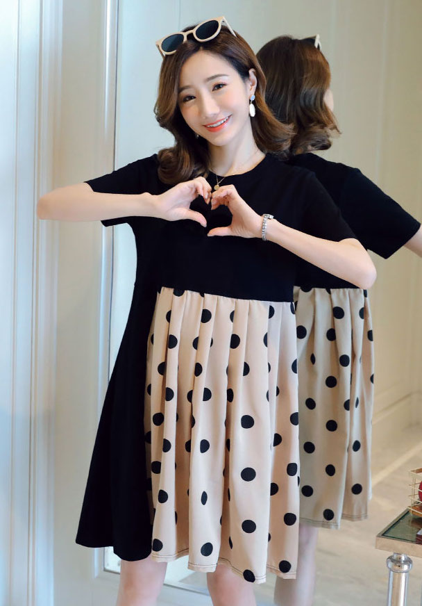 ZL833 Stylish Maternity Dress As Pic