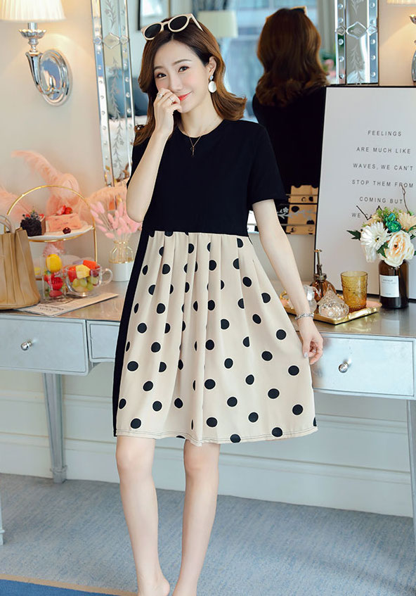 ZL833 Stylish Maternity Dress As Pic