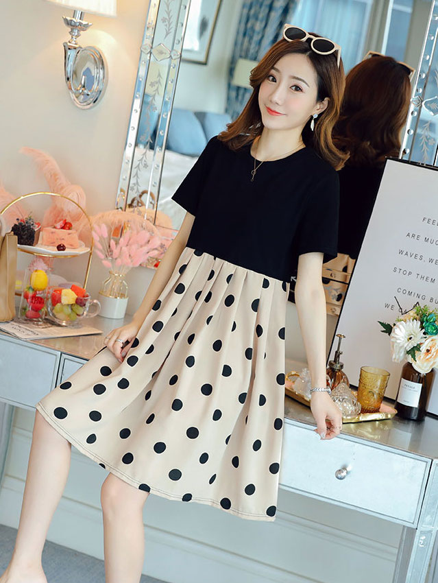 ZL833 Stylish Maternity Dress As Pic