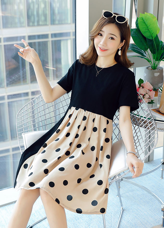ZL833 Stylish Maternity Dress As Pic
