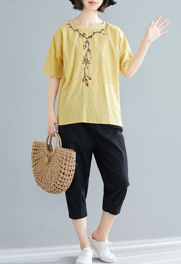 ZL838 Trendy Blouse Yellow
