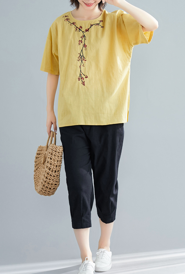 ZL838 Trendy Blouse Yellow