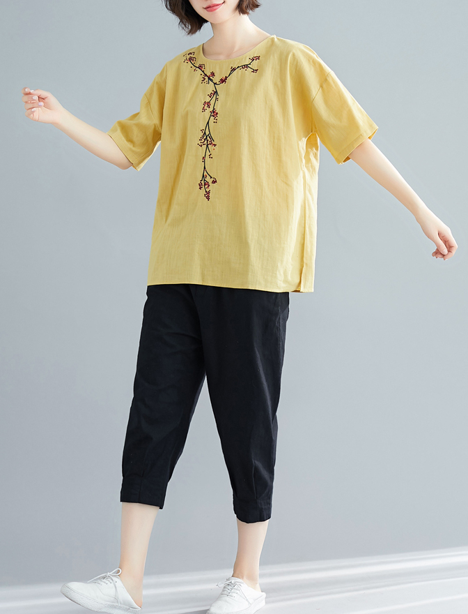 ZL838 Trendy Blouse Yellow