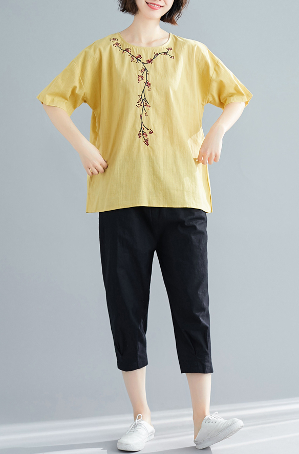 ZL838 Trendy Blouse Yellow