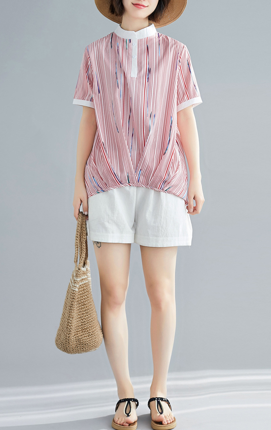 ZL839 Casual Top Red