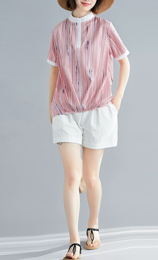 ZL839 Casual Top Red