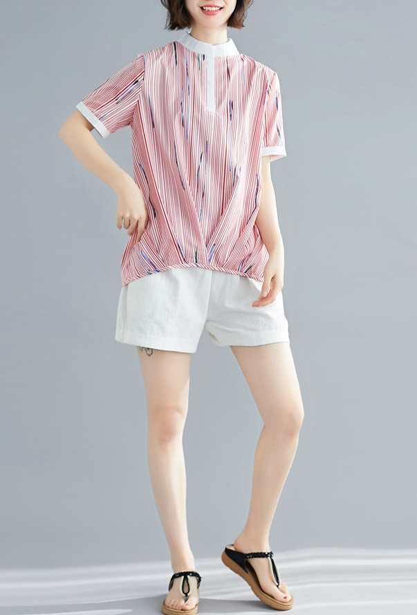 ZL839 Casual Top Red