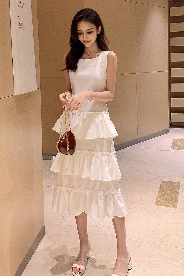 ZL842 Fashion Dress White