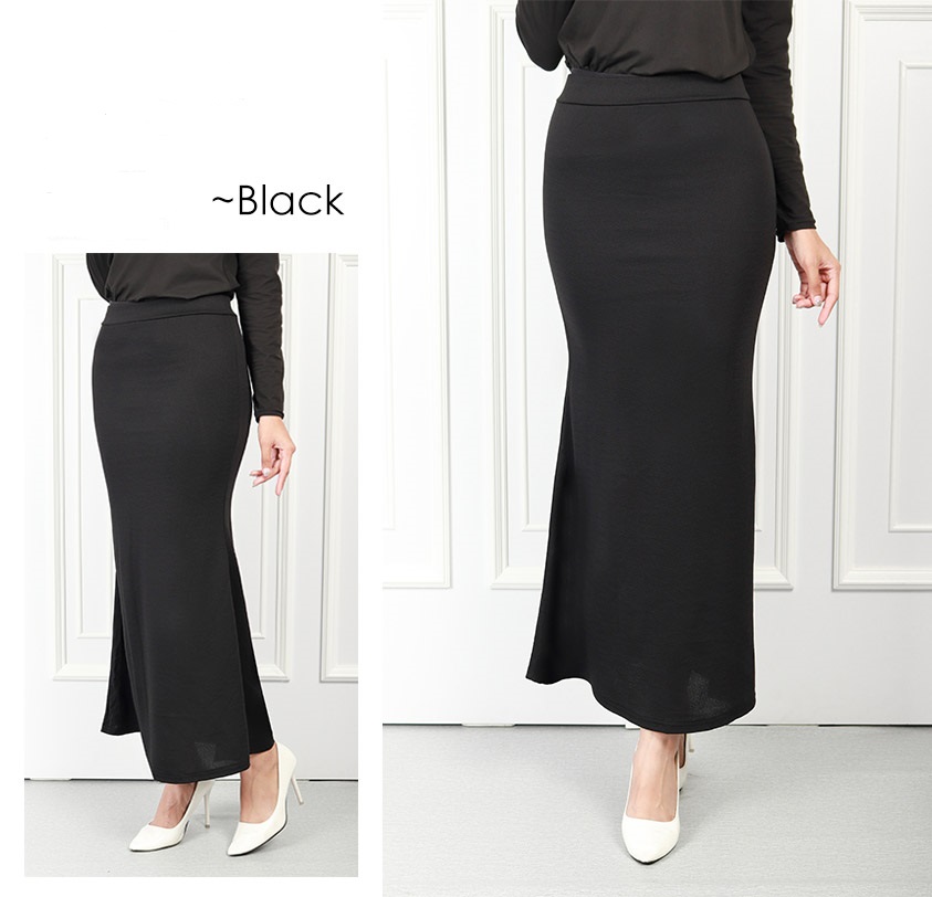 QA-571 CLASSIC DUYUNG SKIRT BLACK