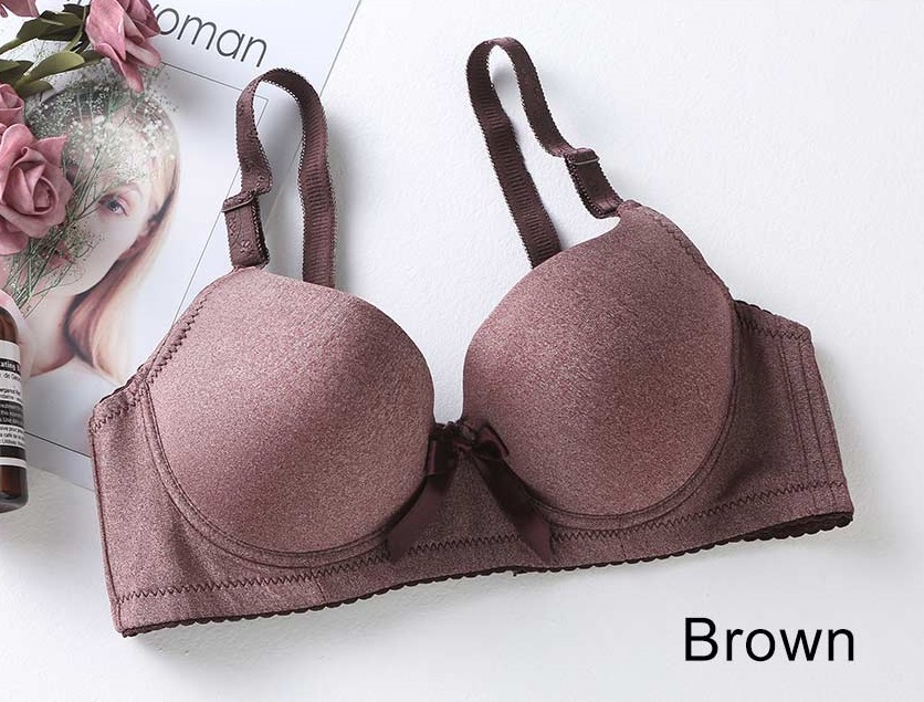 QA-607 WOMEN'S PLUS SIZE BRA BROWN