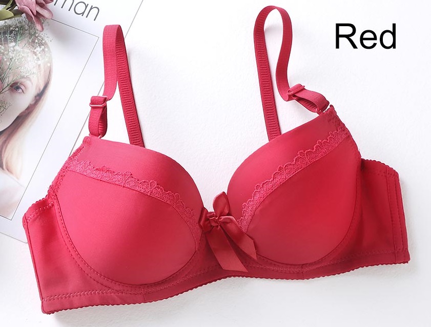 QA-612 WOMEN'S BASIC BRA RED