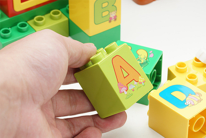 Simulation Block With Alphabet For Children Learning Toys