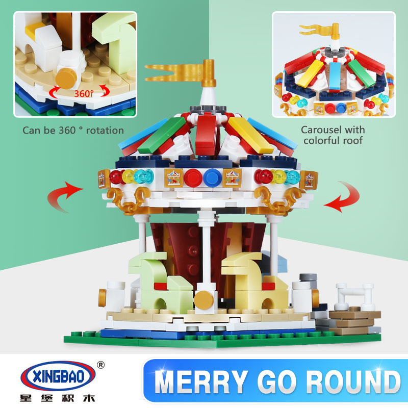 (Merry Go Round)星堡积木 XINGBAO Assembled Building Blocks Toys