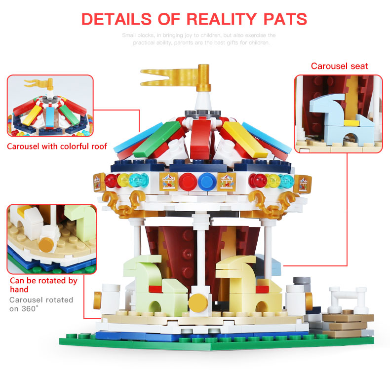 (Merry Go Round)星堡积木 XINGBAO Assembled Building Blocks Toys