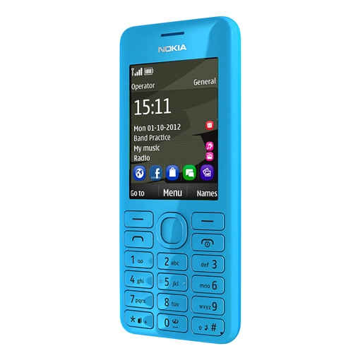 (BLUE)Nokia 206 DUAL SIM IMPORT REFURBISHED(Ready Stock)