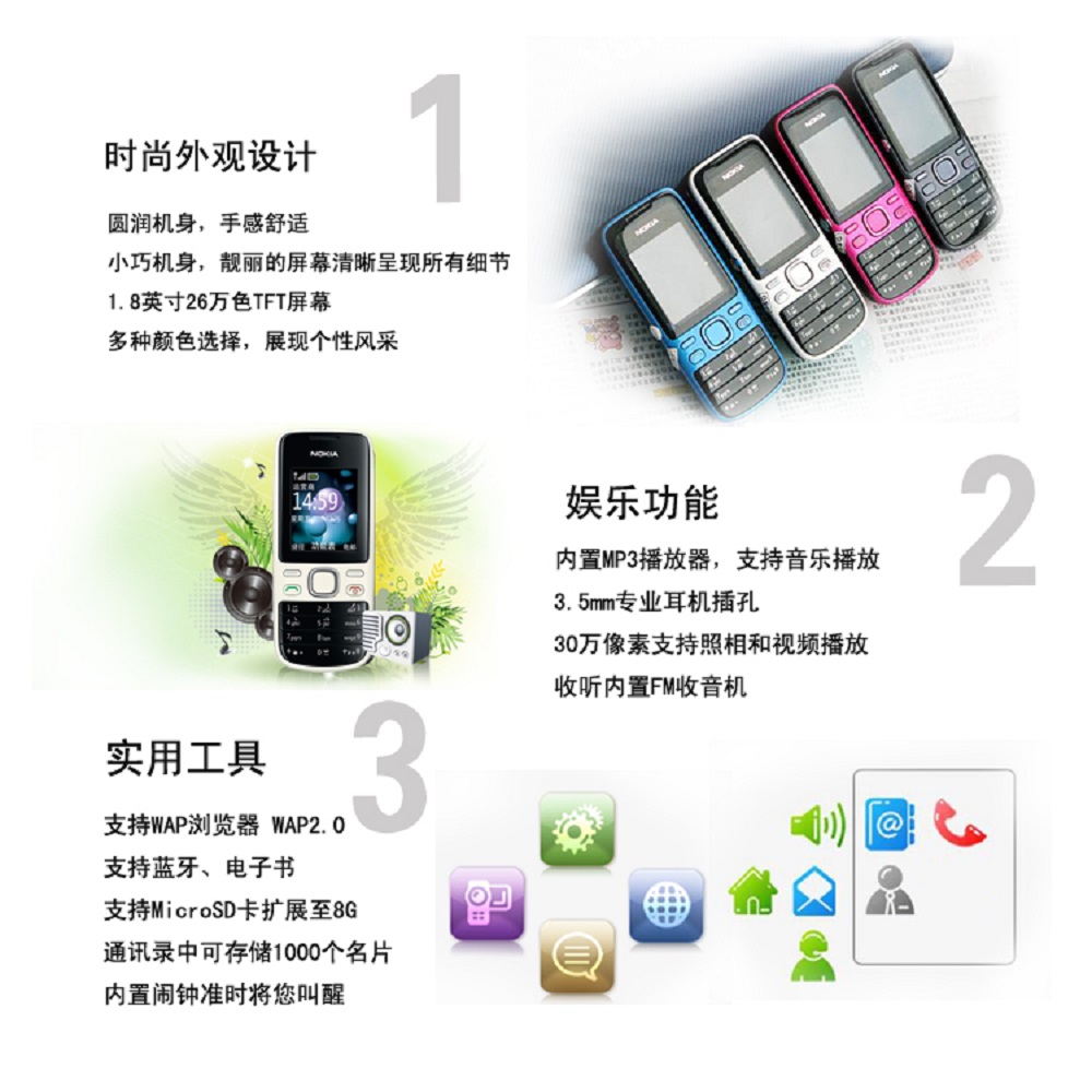 (Black)NOKIA 1681c  RECON REFURBISHED (Ready Stock)