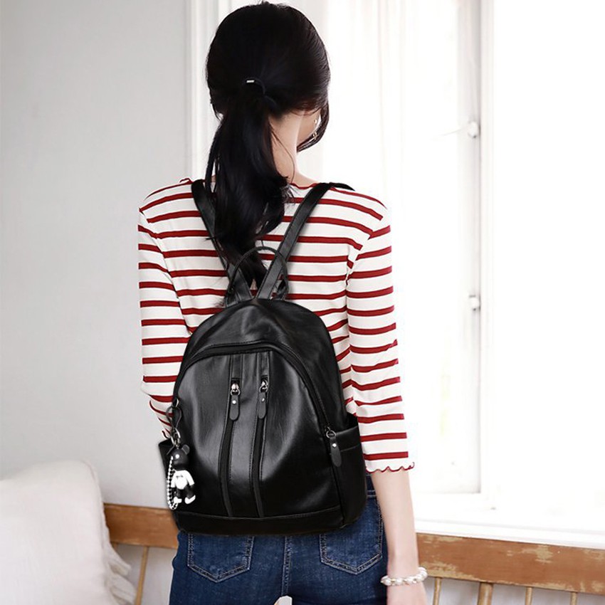 KW80437 CASUAL BACKPACK BLACK