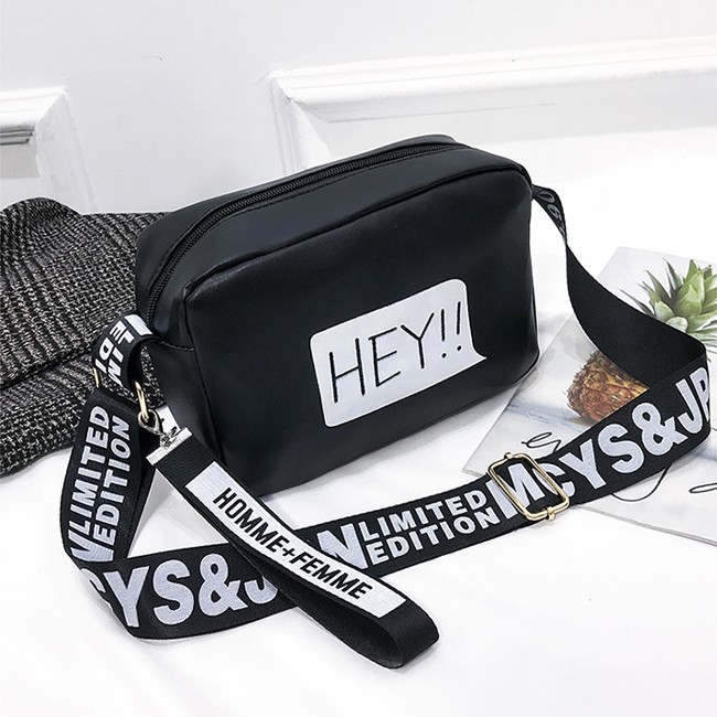 KW80438 CASUAL HEY SLING BAG BLACK