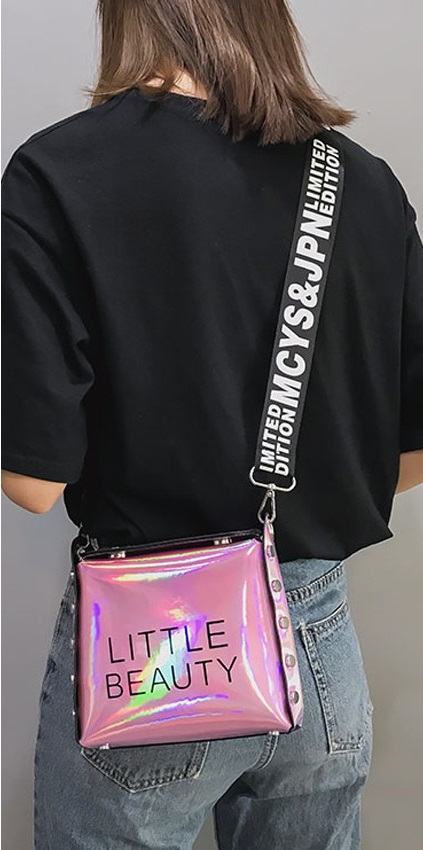 KW80445 SHINY SLING BAG PINK