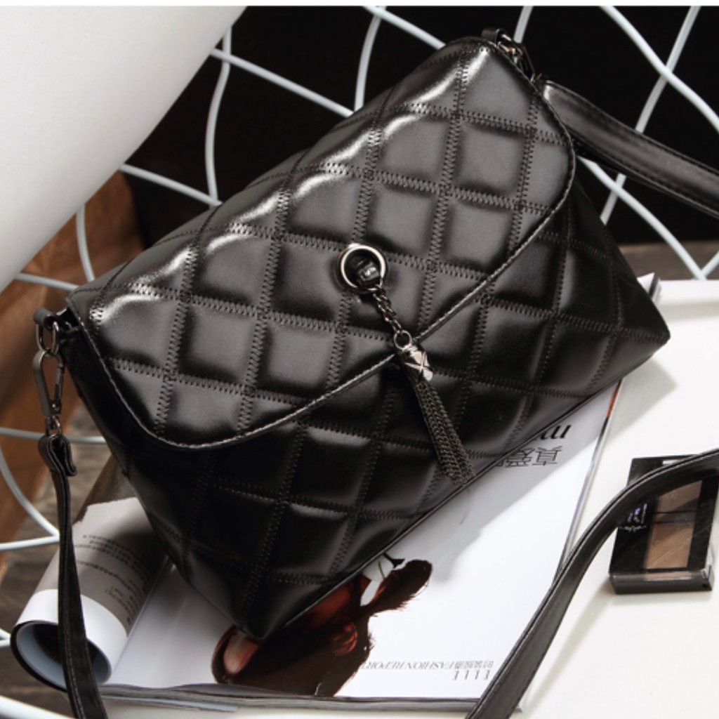 KW80446 WOMEN'S TRENDY BAG BLACK