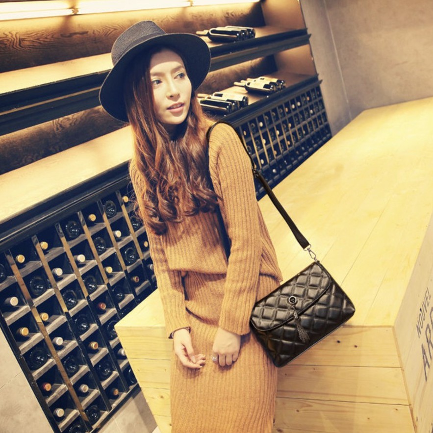 KW80446 WOMEN'S TRENDY BAG BLACK