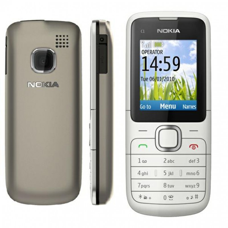 (Silver)Nokia C1-01 RECON REFURBISHED 95% NEW (Ready Stock)
