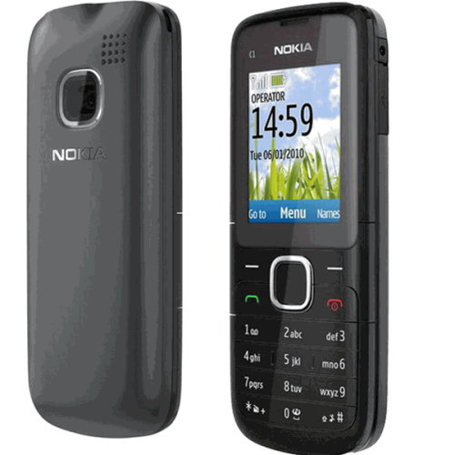 (BLACK)Nokia C1-01 RECON REFURBISHED 95% NEW (Ready Stock)