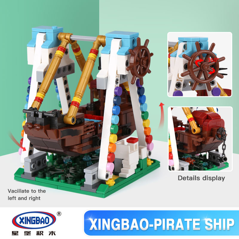 (Pirate Ship)星堡积木 XINGBAO Assembled Building Blocks Toys