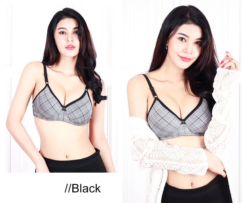 QA-626 LADIES SUPPORT BRA BLACK