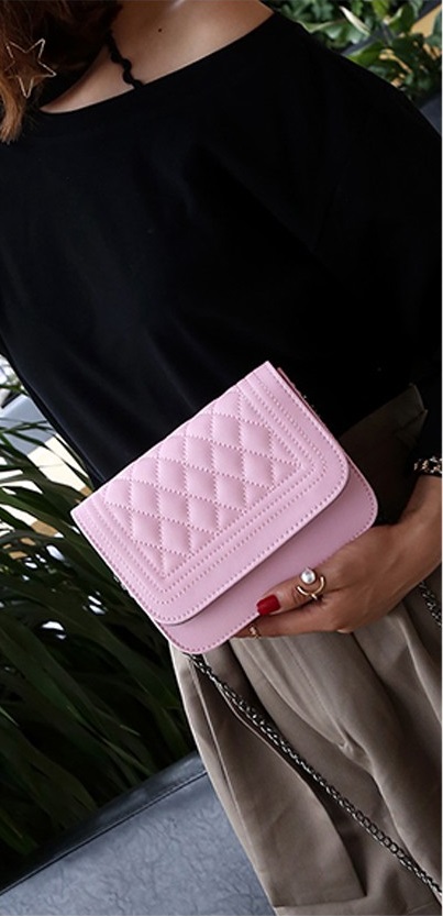 KW80457 WOMEN'S FASHION HANDBAG PINK