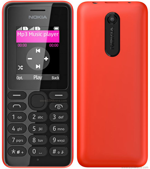 (RED)NOKIA 108 DUAL SIM IMPORT REFURBISHED