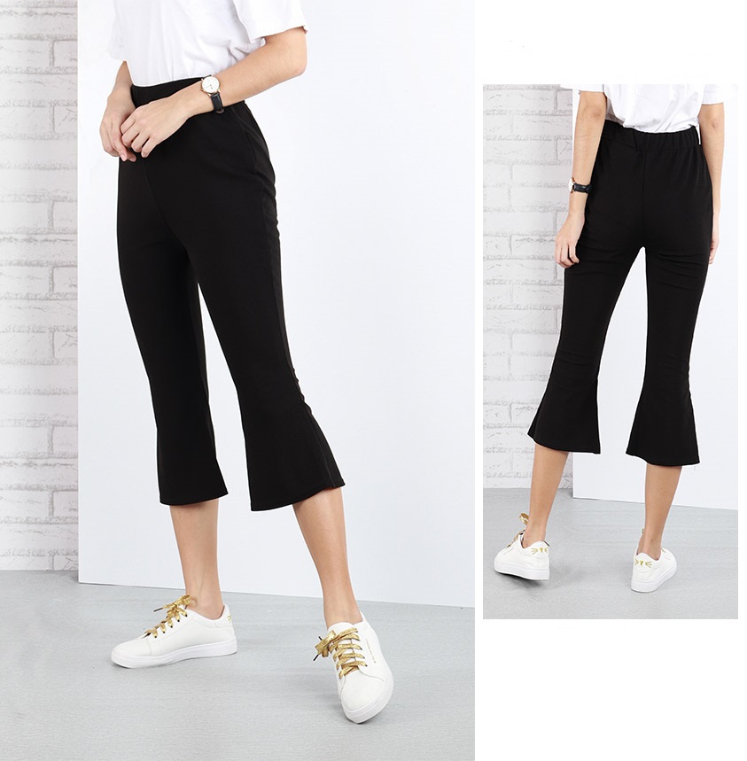 QA-646 BOOTCUT PANTS BLACK