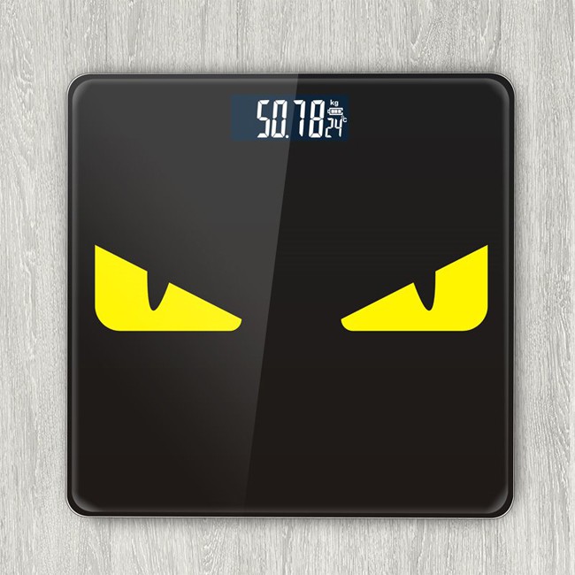 KW80468 Cute Cartoon Weight Scale Black Monster