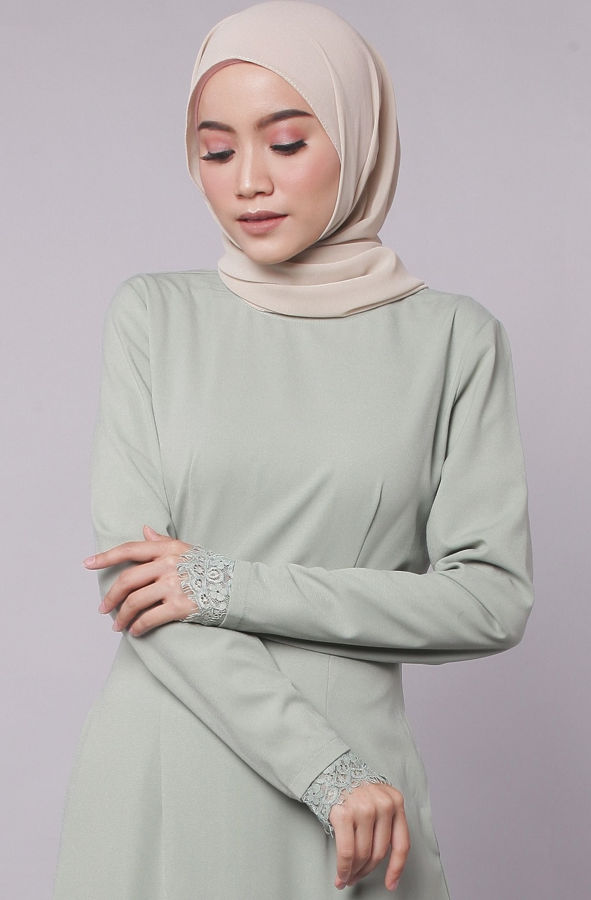 BM71145 LOVELY MUSLIMAH DRESS MINT
