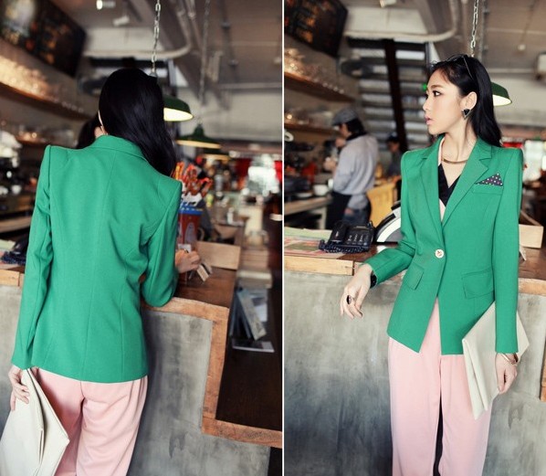 BM71149 Stylish Blazer Green