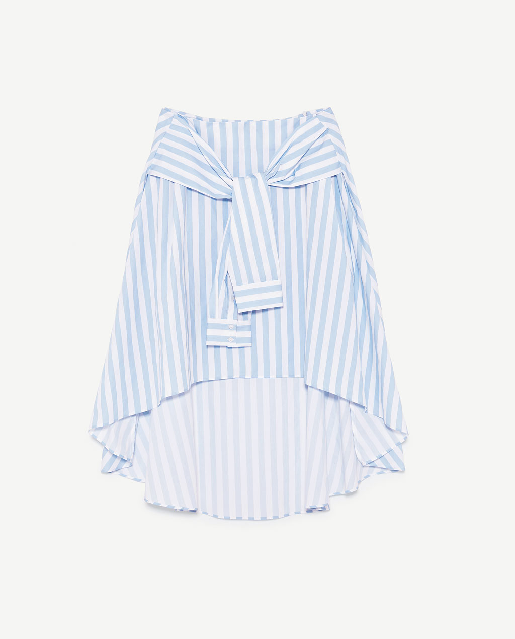 BM71154 STRIPED SKIRT LIGHT BLUE