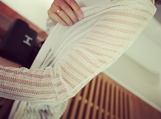 BM71160 FASHION CARDIGAN WHITE