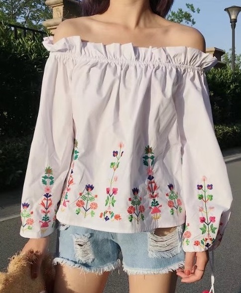 BM71164 OFF SHOULDER TOP WHITE