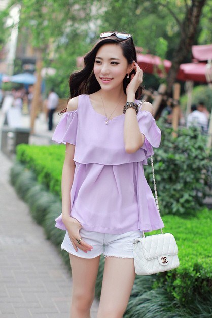 BM71165 KOREAN STYLE TOP PURPLE