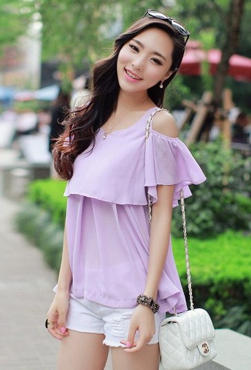 BM71165 KOREAN STYLE TOP PURPLE