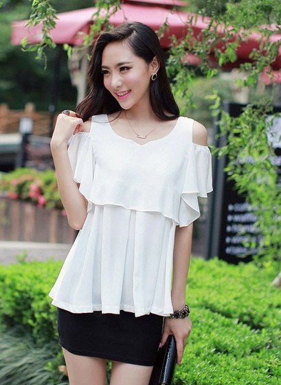 BM71165 KOREAN STYLE TOP WHITE