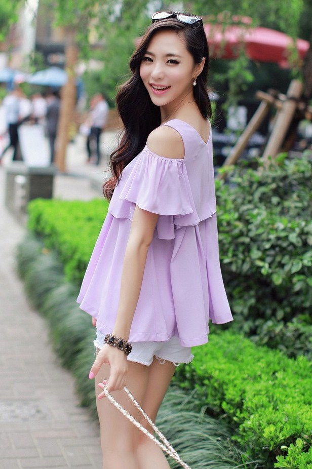 BM71165 KOREAN STYLE TOP PURPLE