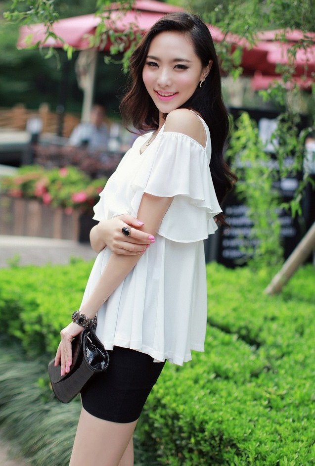BM71165 KOREAN STYLE TOP WHITE
